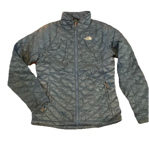The North Face ThermoBall Sz S Jacket Womens Blue Packable Lightweight - Picture 1 of 10
